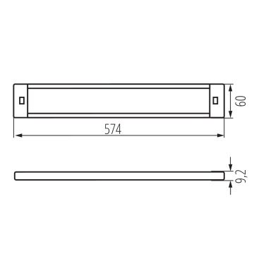 LED Stmívatelné osvětlení nábytku se senzorem pohybu DAXA LED/9W/24V 3000/4000/5500K