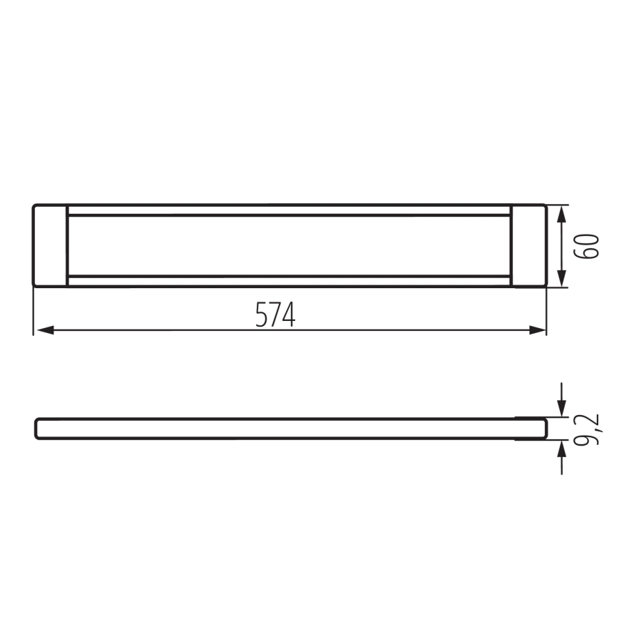 LED Stmívatelné osvětlení nábytku DAXA LED/9W/24V 3000/4000/5500K