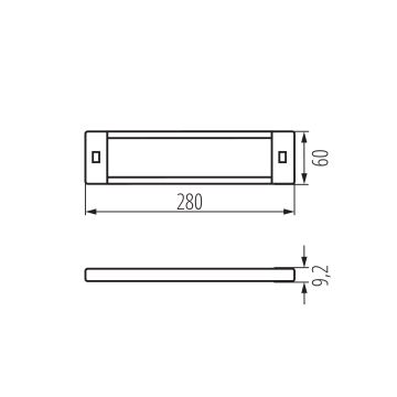 LED Stmívatelné osvětlení nábytku se senzorem pohybu DAXA LED/5W/24V 3000/4000/5500K