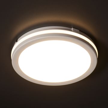 LED Venkovní stropní svítidlo BENO ECO LED/12W/230V 3000/4000/6500K pr. 20 cm IP65 bílá