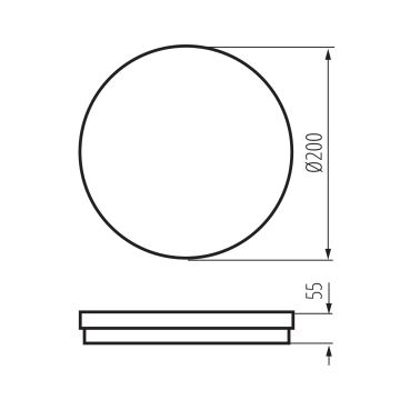 LED Venkovní stropní svítidlo BENO ECO LED/20W/230V 3000/4000/6500K pr. 20 cm IP65 bílá