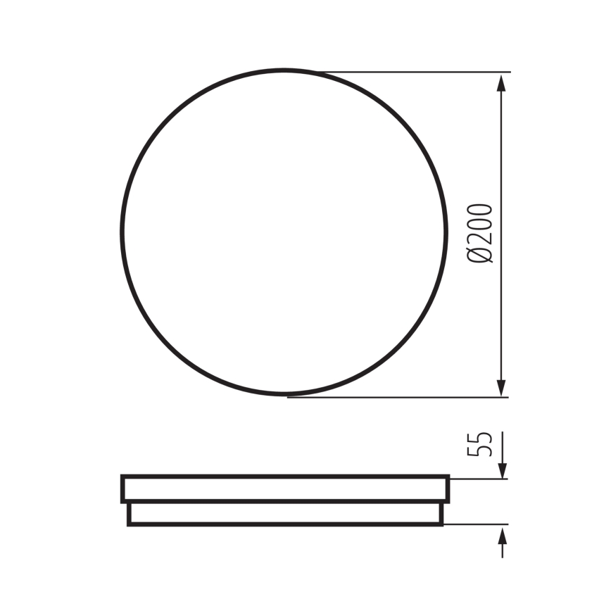 LED Venkovní stropní svítidlo BENO ECO LED/20W/230V 3000/4000/6500K pr. 20 cm IP65 bílá