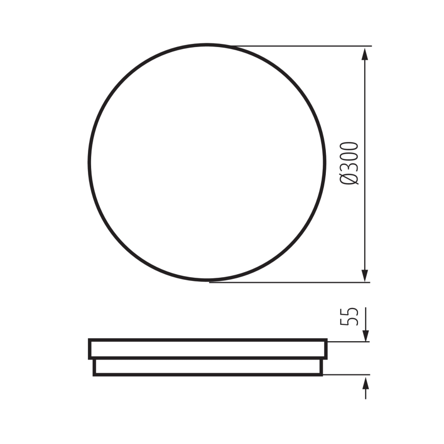 LED Venkovní stropní svítidlo BENO ECO LED/30W/230V 3000/4000/6500K pr. 30 cm IP65 bílá