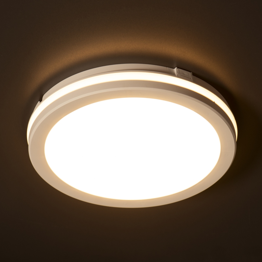 LED Venkovní stropní svítidlo BENO ECO LED/40W/230V 3000/4000/6500K pr. 40 cm IP65 bílá