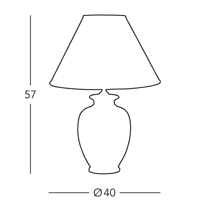 Kolarz 0014.71 - Stolní lampa GIARDINO 1xE27/100W/230V pr. 40 cm