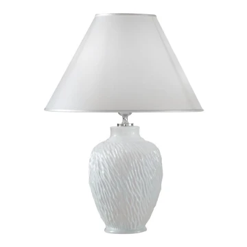 Kolarz A1340.70 - Stolní lampa CHIARA 1xE27/100W/230V bílá pr. 30 cm