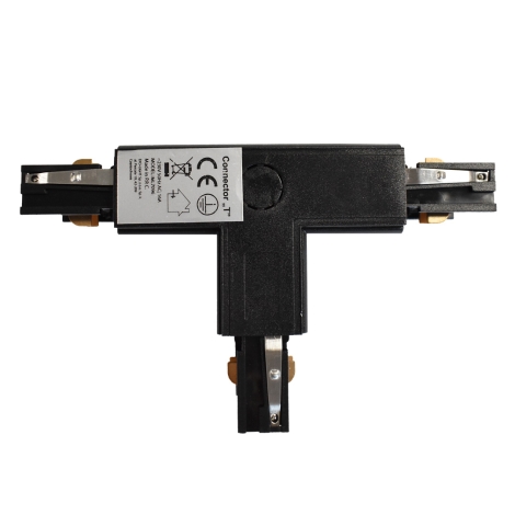 Konektor pro svítidla v lištovém systému 3-fázový TRACK černá typ T