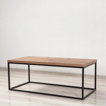 Konferenční stolek QUANTUM 34x95 cm hnědá/černá