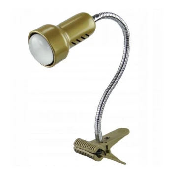 Lampa s klipem LOLEK 1xE14/24W/230V zlatá