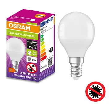 LED Antibakteriální žárovka P40 E14/4,9W/230V 4000K - Osram