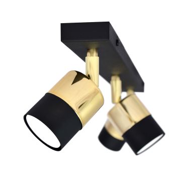 LED Bodové svítidlo TUBSSON 3xGU10/6,5W/230V černá/zlatá