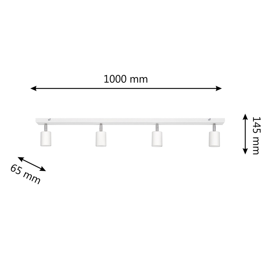 LED Bodové svítidlo TUNE 4xGU10/6,5W/230V bílá