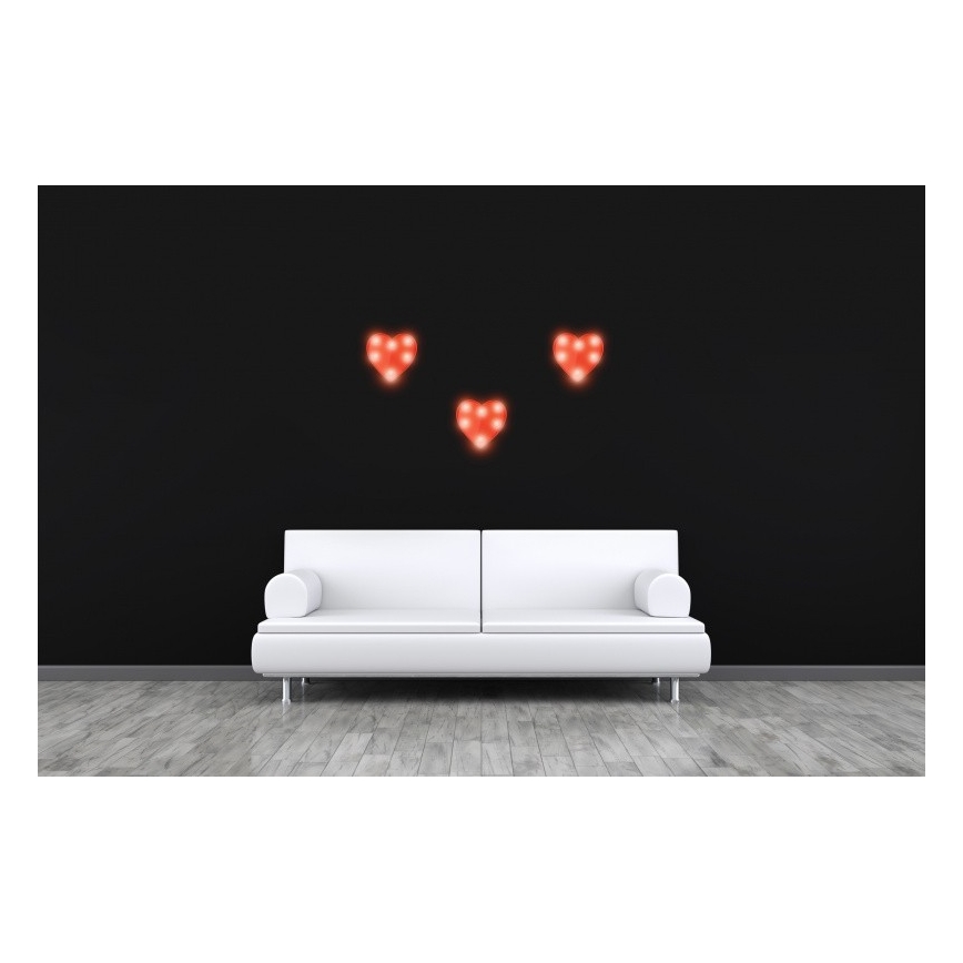 LED Dekorativní svítidlo HEART LED/2xAA