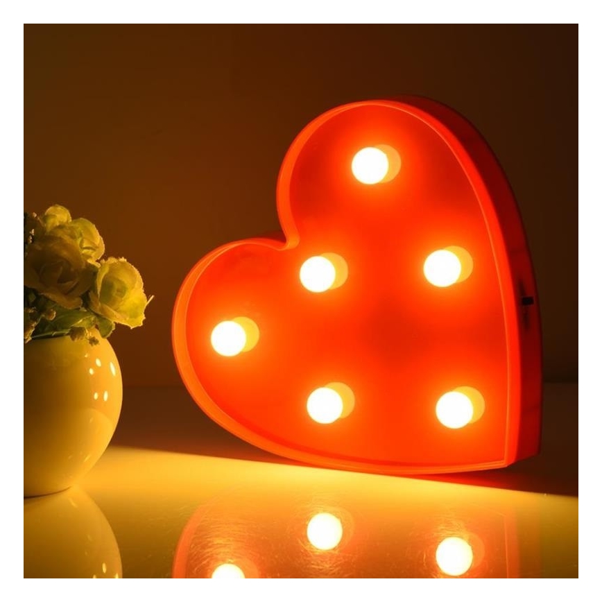 LED Dekorativní svítidlo HEART LED/2xAA