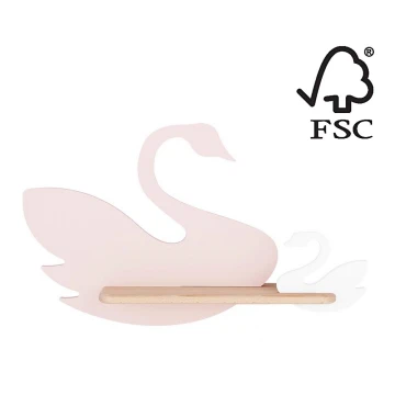 LED Dětské nástěnné svítidlo s poličkou SWAN LED/5W/230V, FSC certifikováno