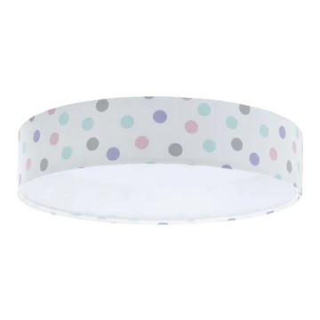 LED Dětské stropní svítidlo GALAXY KIDS LED/24W/230V puntíky pestrobarevná