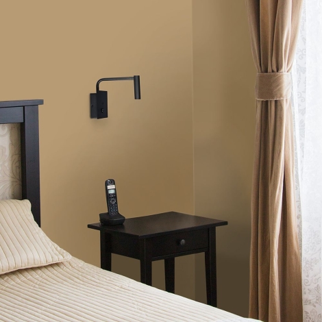 LED Flexibilní nástěnná lampa s USB portem LED/3W/230V