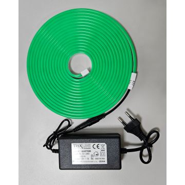 LED Flexibilní pásek NEON LED/10W/230V 5 m IP65 zelená