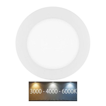 LED Koupelnové podhledové svítidlo LADA LED/6W/230V 3000/4000/6000K pr. 12 cm IP44 bílá