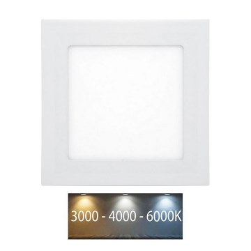 LED Koupelnové podhledové svítidlo RAFA LED/6W/230V 3000/4000/6000K 12x12 cm IP44 bílá