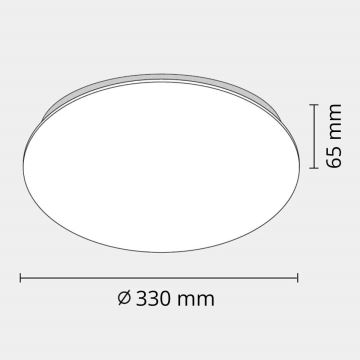 LED Koupelnové stropní svítidlo ADAR LED/12W/230V IP44 4000K