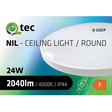 LED Koupelnové stropní svítidlo CIRCLE LED/24W/230V 4000K pr. 37 cm IP44 bílá