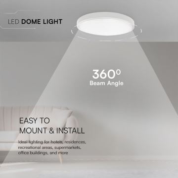 LED Koupelnové stropní svítidlo LED/18W/230V IP44 3000K pr. 25 cm bílá