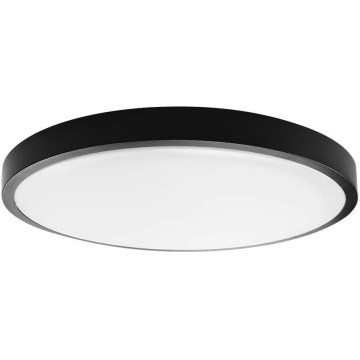 LED Koupelnové stropní svítidlo LED/18W/230V IP44 3000K pr. 25 cm černá