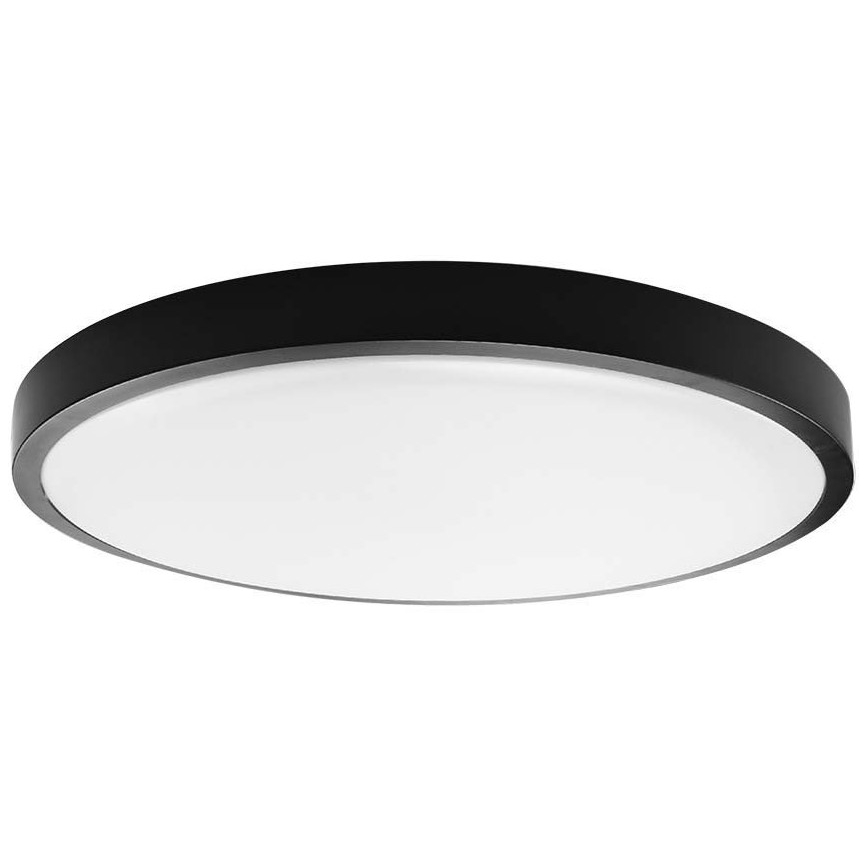 LED Koupelnové stropní svítidlo LED/18W/230V IP44 3000K pr. 25 cm černá