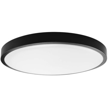 LED Koupelnové stropní svítidlo LED/18W/230V IP44 4000K pr. 25 cm černá