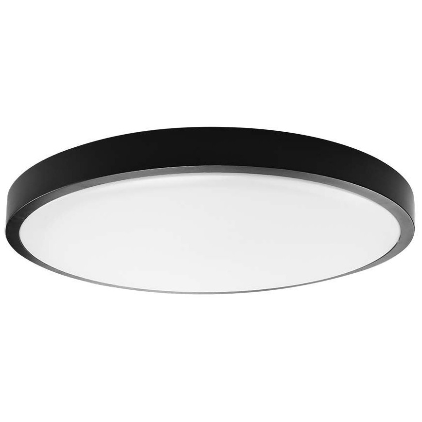 LED Koupelnové stropní svítidlo LED/18W/230V IP44 4000K pr. 25 cm černá