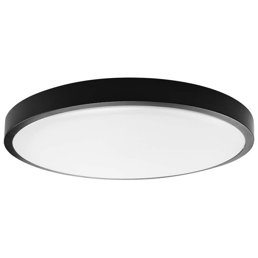 LED Koupelnové stropní svítidlo LED/18W/230V IP44 6500K pr. 25 cm černá