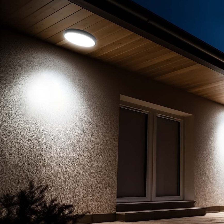 LED Koupelnové stropní svítidlo LED/24W/230V 6500K IP44 černá