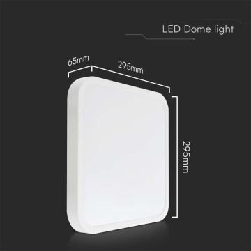 LED Koupelnové stropní svítidlo LED/24W/230V IP44 3000K 29x29 cm bílá