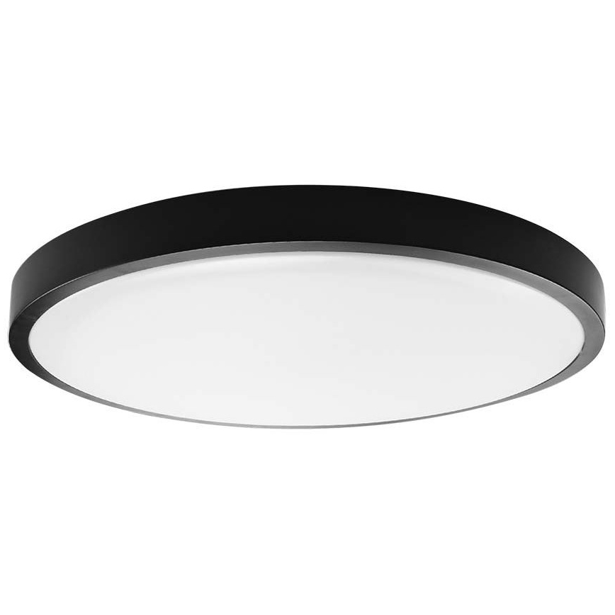 LED Koupelnové stropní svítidlo LED/24W/230V IP44 4000K pr. 29 cm černá