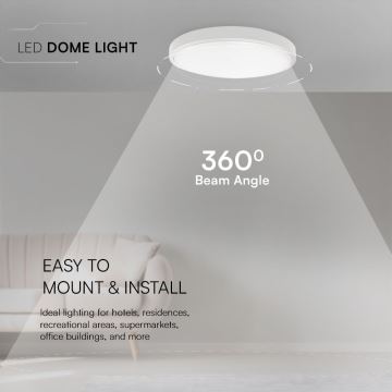 LED Koupelnové stropní svítidlo LED/36W/230V IP44 3000K pr. 35 cm bílá