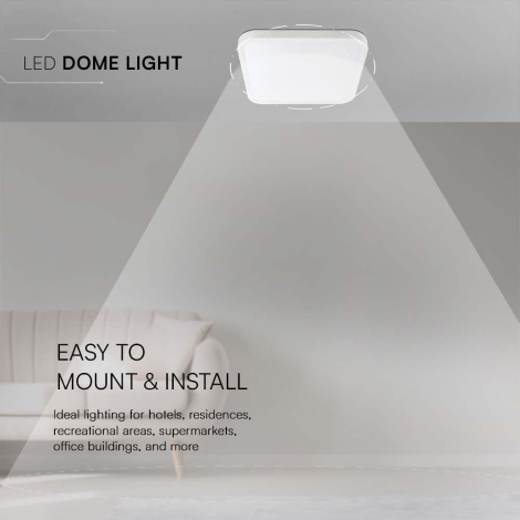 LED Koupelnové stropní svítidlo LED/48W/230V 6500K IP44 bílá