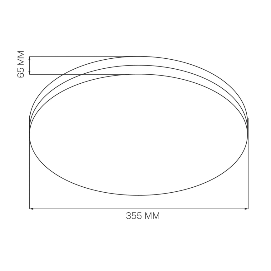 LED Koupelnové stropní svítidlo MOON LED/18W/230V černá IP44