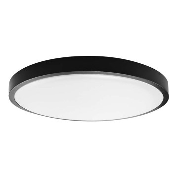 LED Koupelnové stropní svítidlo SAMSUNG CHIP LED/18W/230V IP44 3000K pr. 25 cm černá