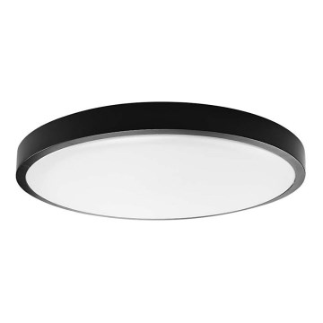 LED Koupelnové stropní svítidlo SAMSUNG CHIP LED/24W/230V IP44 6500K pr. 29 cm černá