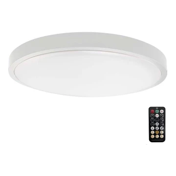 LED Koupelnové stropní svítidlo se senzorem LED/18W/230V 4000K IP44 bílá + dálkové ovládání