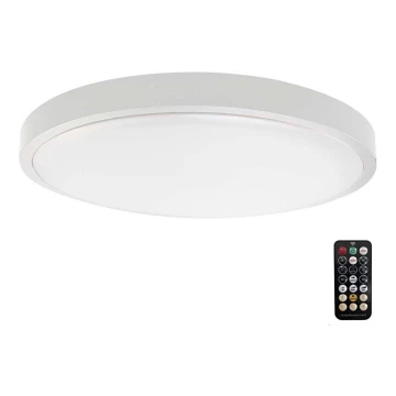 LED Koupelnové stropní svítidlo se senzorem LED/18W/230V 6500K IP44 bílá + dálkové ovládání