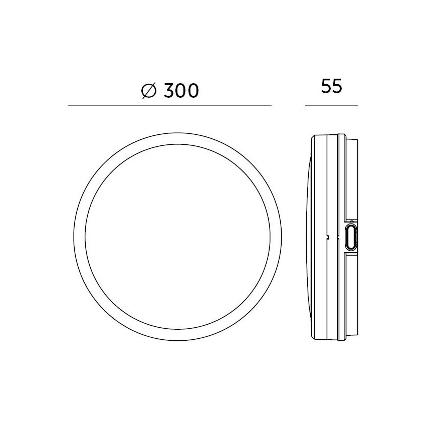 LED Koupelnové stropní svítidlo se senzorem LED/24W/230V 3000/4000/6500K IP65 pr. 30 cm bílá + dálkové ovládání