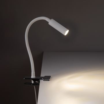 LED Lampa s klipem LAGOS 1xG9/3W/230V 4000K bílá