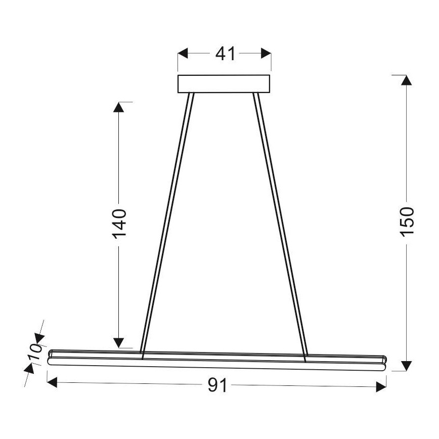 LED Lustr na lanku COCONUT LED/28W/230V