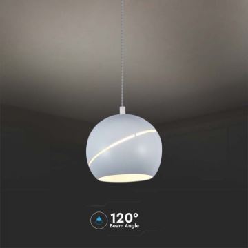 LED Lustr na lanku dotykový LED/8,5W/230V 3000K bílá