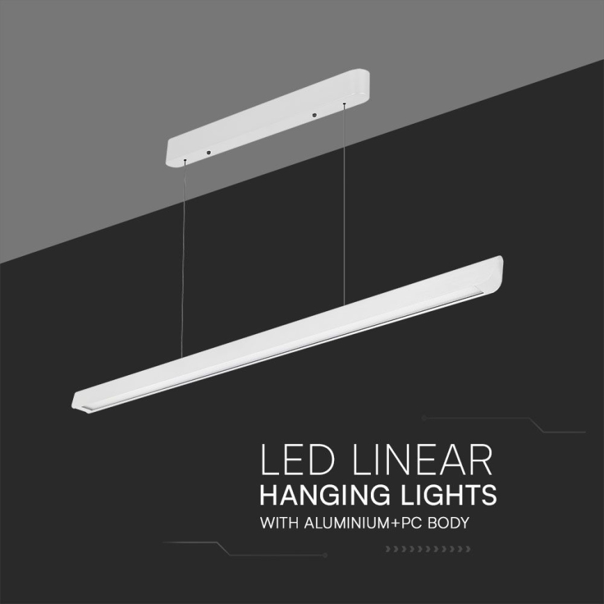 LED Lustr na lanku LED/36W/230V 3000/4000/6400K bílá