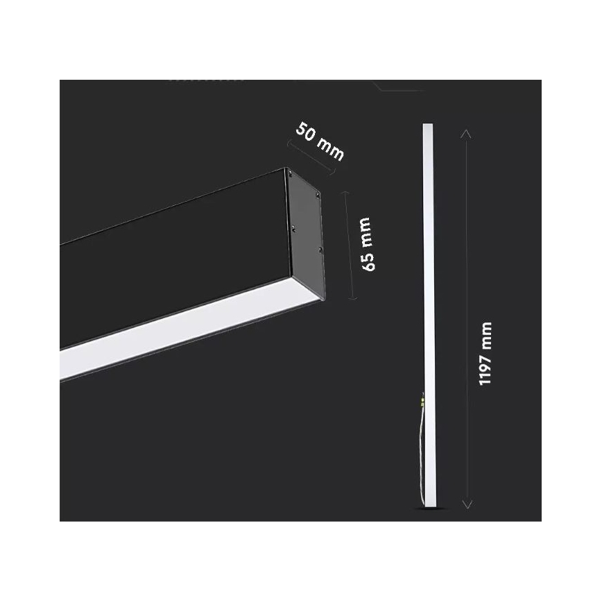 LED Lustr na lanku SAMSUNG CHIP LED/40W/230V 3000K/4000K/6400K