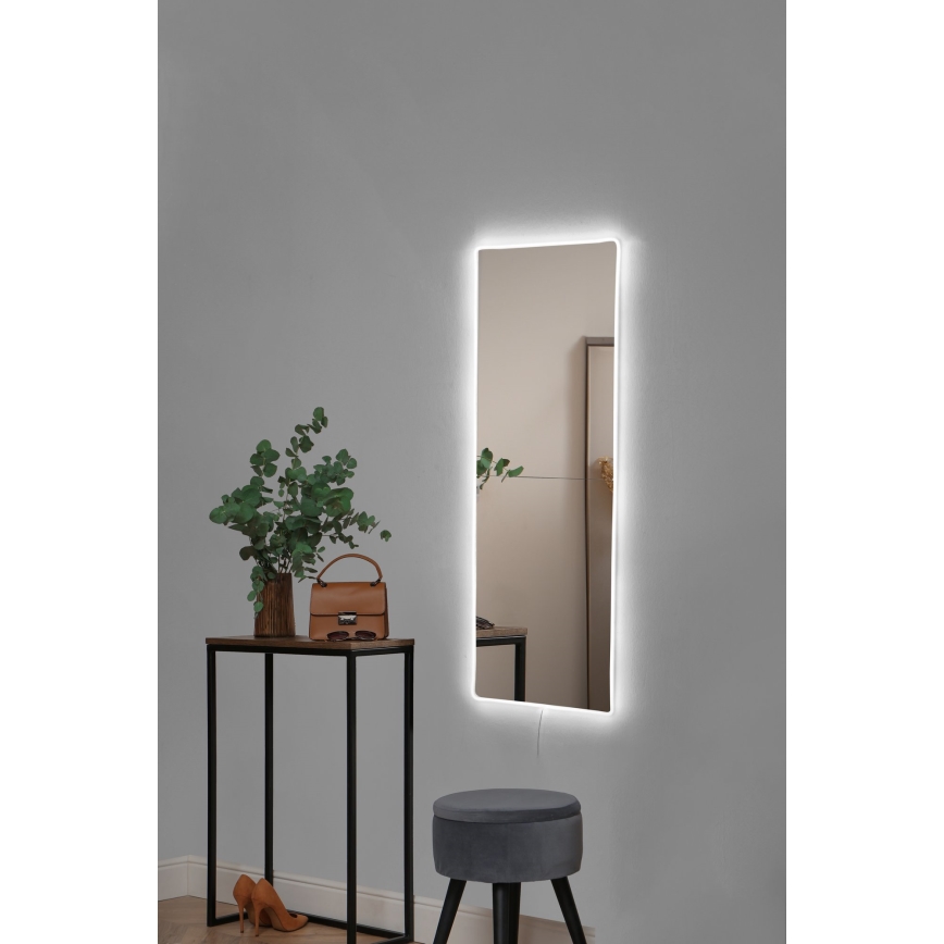 LED Nástěnné zrcadlo s podsvícením RECTANGULAR 80x20 cm bílá