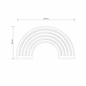 LED Neonová nástěnná dekorace RAINBOW LED/3W/3xAA multicolor